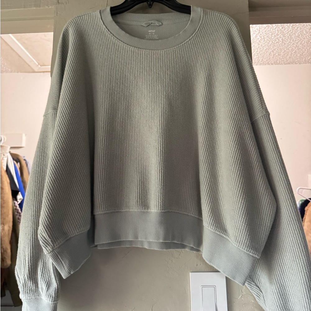Women's Ribbed  Aerie Sweater - Light Gray